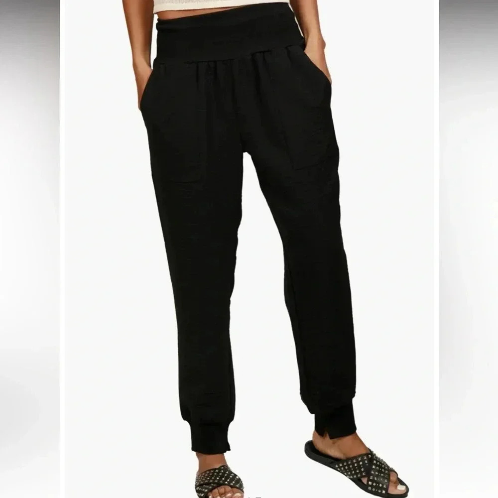 Nikki Lund Casual Pocket Jogger Style Pants Size Medium
